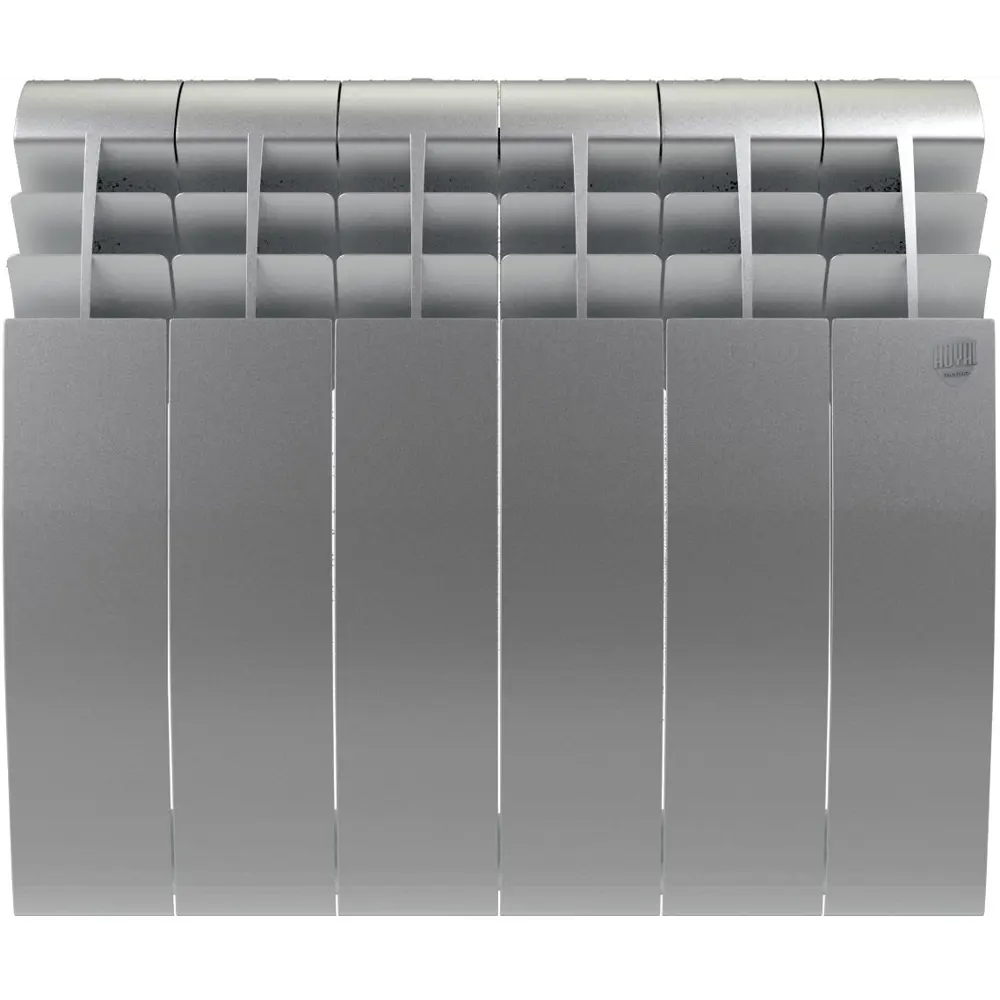 Радиатор секционный Royal Thermo Biliner 500/87 6 секций боковое подключение биметалл серый 81979192 STLM-2124022 - Вид №3