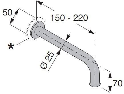 Boffi Носик из матовой стали Pipe sun-id-1442945 - Вид №1