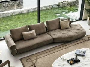 Longhi Модульный кожаный диван Loveluxe 2018 – illusion collection W 529