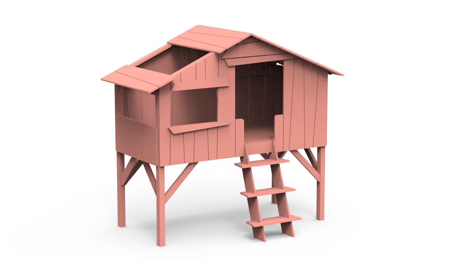 Односпальная кровать из МДФ Mathy by Bols КРОВАТИ И ГОРКИ ДЛЯ ДОМИКОВ НА ДЕРЕВЕ ARCH-00136891 - Вид №49