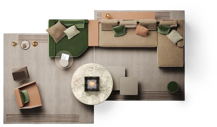 Reflex Модульный угловой диван Adone sun-id-1436544 - Вид №3