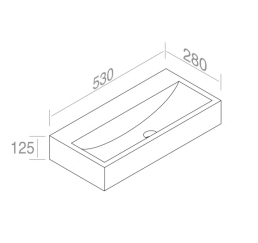 L120T0RPV1.100 Накладная раковина прямоугольная A. e T. Italia BOLD Белый глянцевый AeT ITALIA - Вид №1