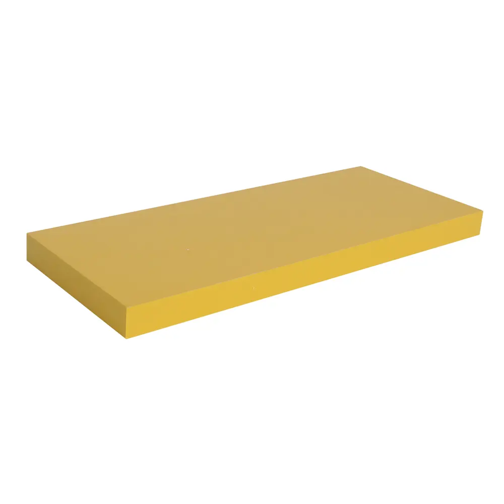 Полка мебельная прямая 60x23.5x3.8 см МДФ цвет жёлтый 81898804 STLM-2073583 SPACEO  - Вид №3