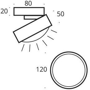 Top Light Светодиодный потолочный светильник прямого света Puk one, plus & turn sun-id-1439812 - Вид №11