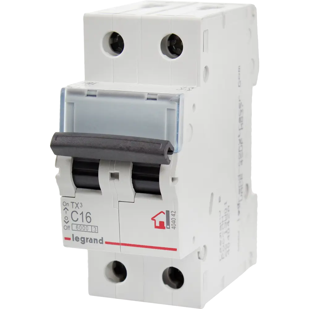 Автоматический выключатель Legrand TX3 2P C16 А 6 кА 12478263 STLM-2175255 