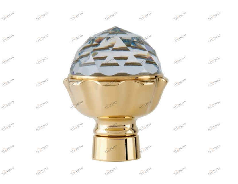 033245.000.30 Ручка для душевой системы с кристаллами сваровски Античная латунь Mestre 