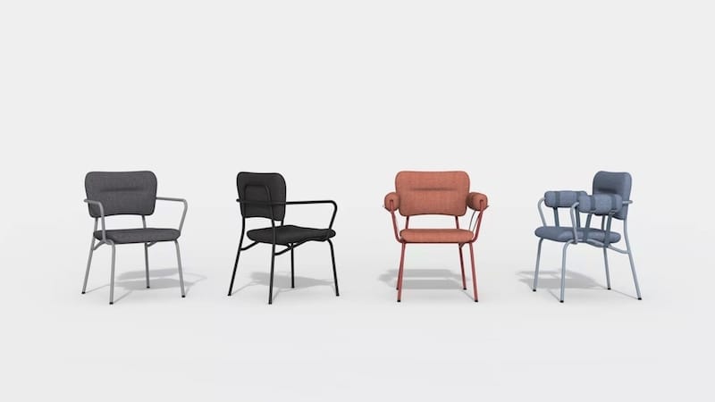 Тканевый стул с подлокотниками KVN Design Furniture Nomadic ARCH-00140810 - Вид №1