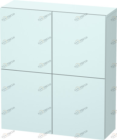 LC116700909 L-Cube Шкаф Светло-голубой матовый декор Duravit