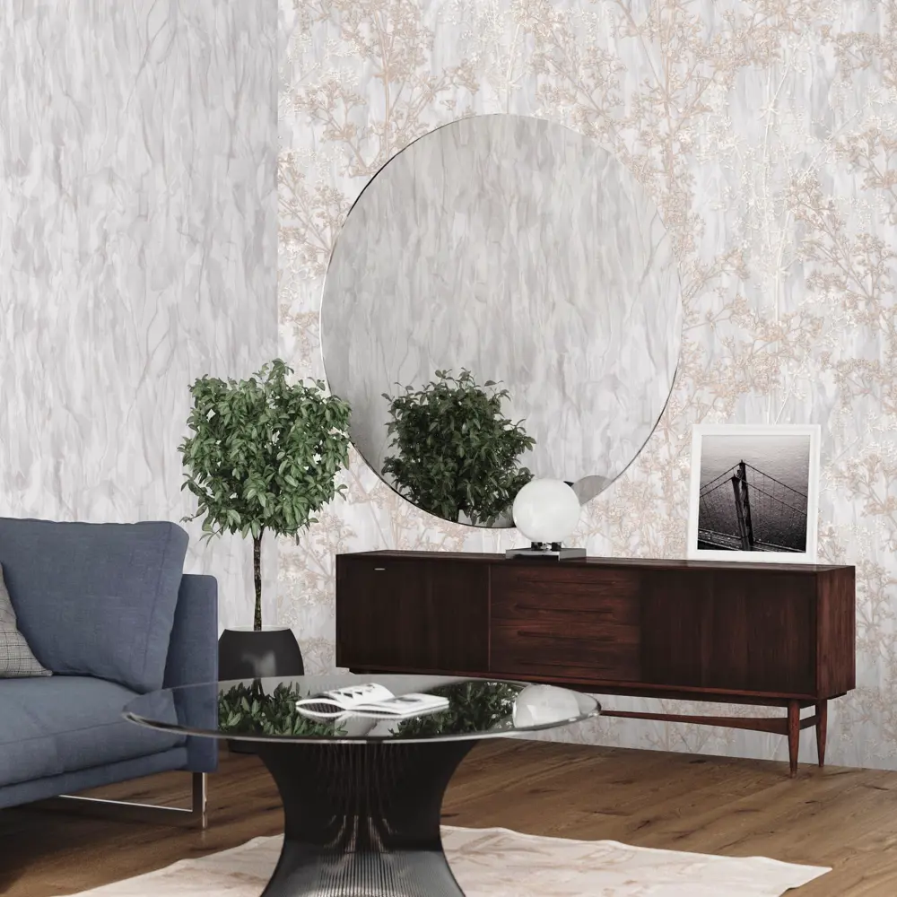 Обои флизелиновые Euro Decor Fjord голубые 1.06 м ED7114-11 88478811 STLM-2091320 - Вид №3