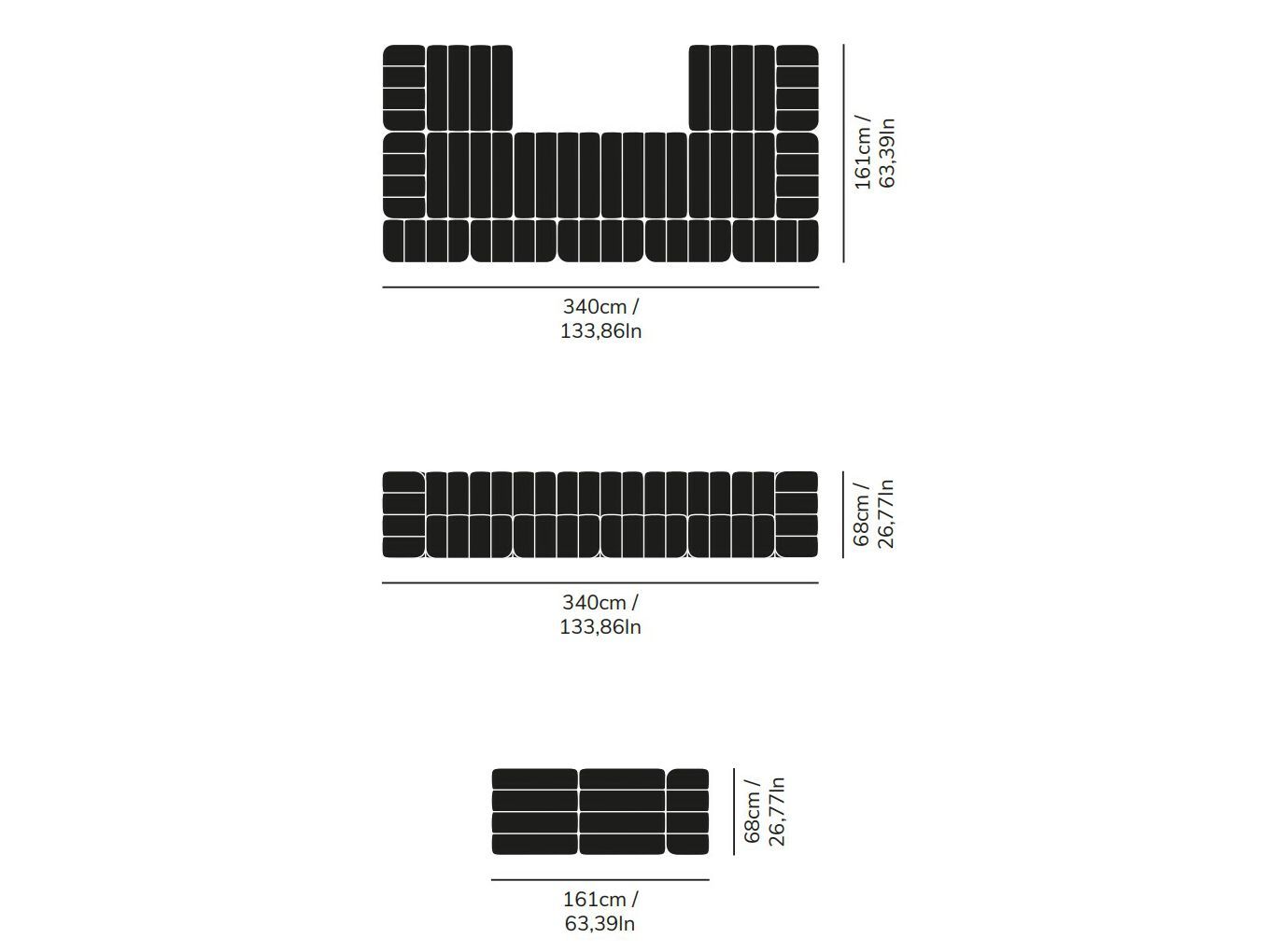 Модульный тканевый диван AMBIVALENZ Curt ARCH-00133274 - Вид №82