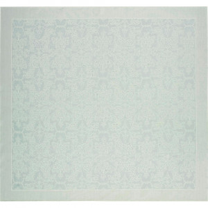 LEI_36_41_160 Скатерть светло-бирюзовый 160/160 50% лен 50% хлопок жаккард LEITNER