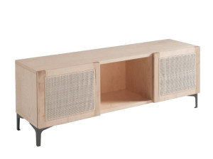 Шкаф для телевизора из бука с распашными дверцами