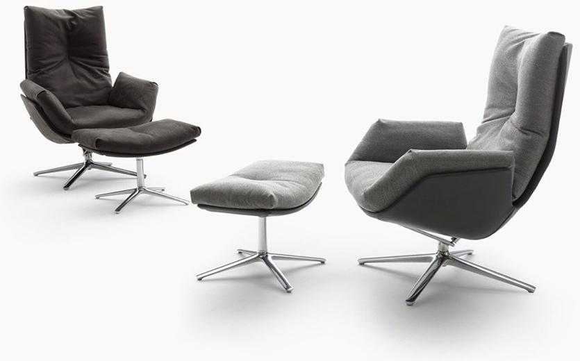 COR Кожаное кресло с 4 спицами и подлокотниками Cordia sun-id-1395585 - Вид №3