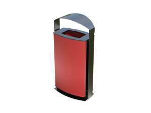 Наружная стальная стойка для мусора