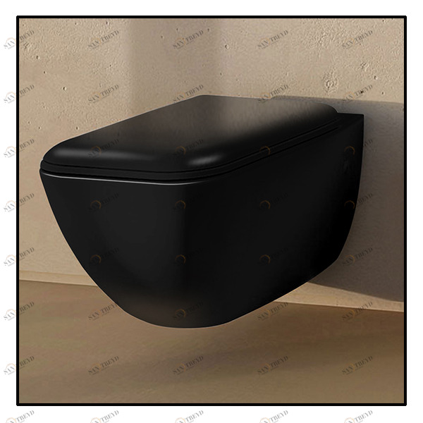 SHCOVSKN Подвесной унитаз настенный Черный Ceramica Cielo SHUI Comfort Италия