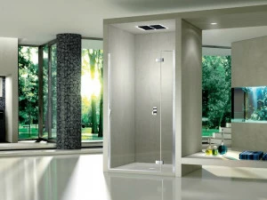 Duka Хрустальная душевая ниша с распашной дверцей Aura – senza profili