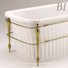 Ванна из литьевого мрамора MIGLIORE OLIVIA Console ML.OLV-40.102 на консоле, 174 х 80 х 66 см sun-id-684823 - Вид №3