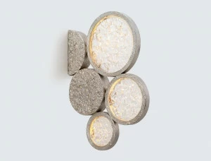 Serip Бронзовый светодиодный настенный светильник ручной работы Luna Ap1463