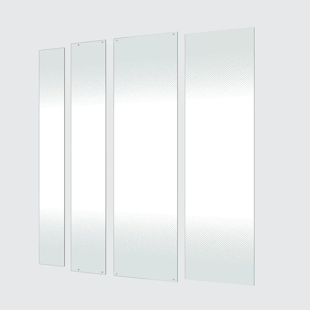 Комплект стекол для душевой ширмы Sensea Easy 120x80 см стекло с шелкографией, цвет профиля на выбор 88103659 STLM-2139524 - Вид №1