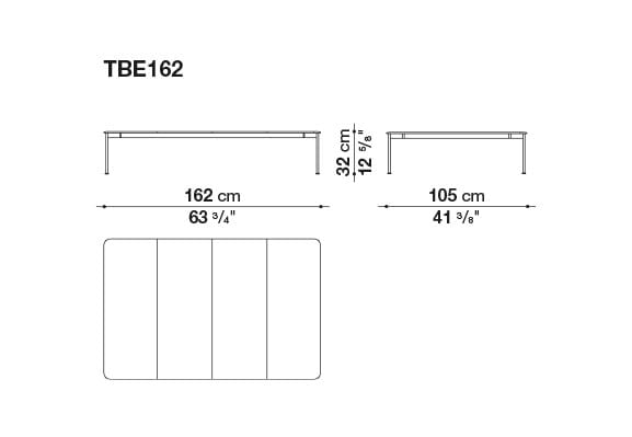 Садовый столик с столешницей из лавового камня B&B Italia Outdoor Borea ARCH-00149764 - Вид №13