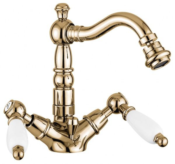 121614BR Смеситель Deco Ceramic с донным клапаном для биде, цвет бронза EMMEVI Decò ceramic