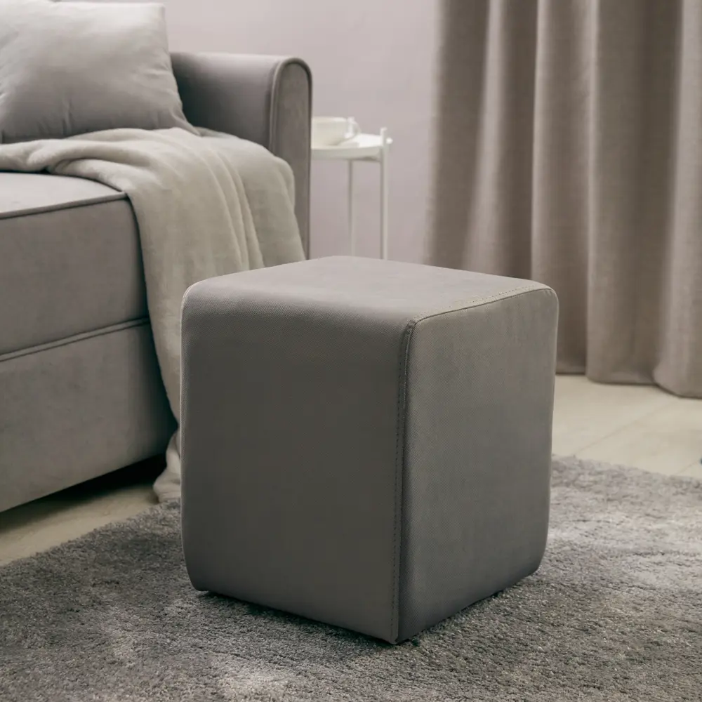 Банкетка домашняя Seasons 35x35x41 см цвет серый STLM-2095569 - Вид №4