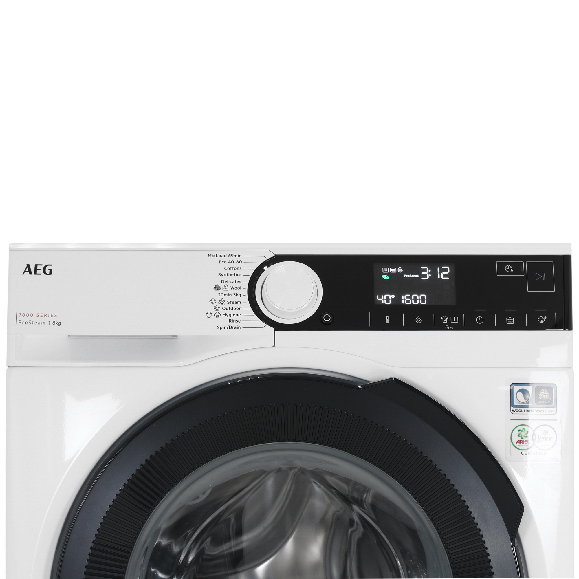 9120470 Стиральная машина AEG LFR73864BE белый STDN-0045677 - Вид №4
