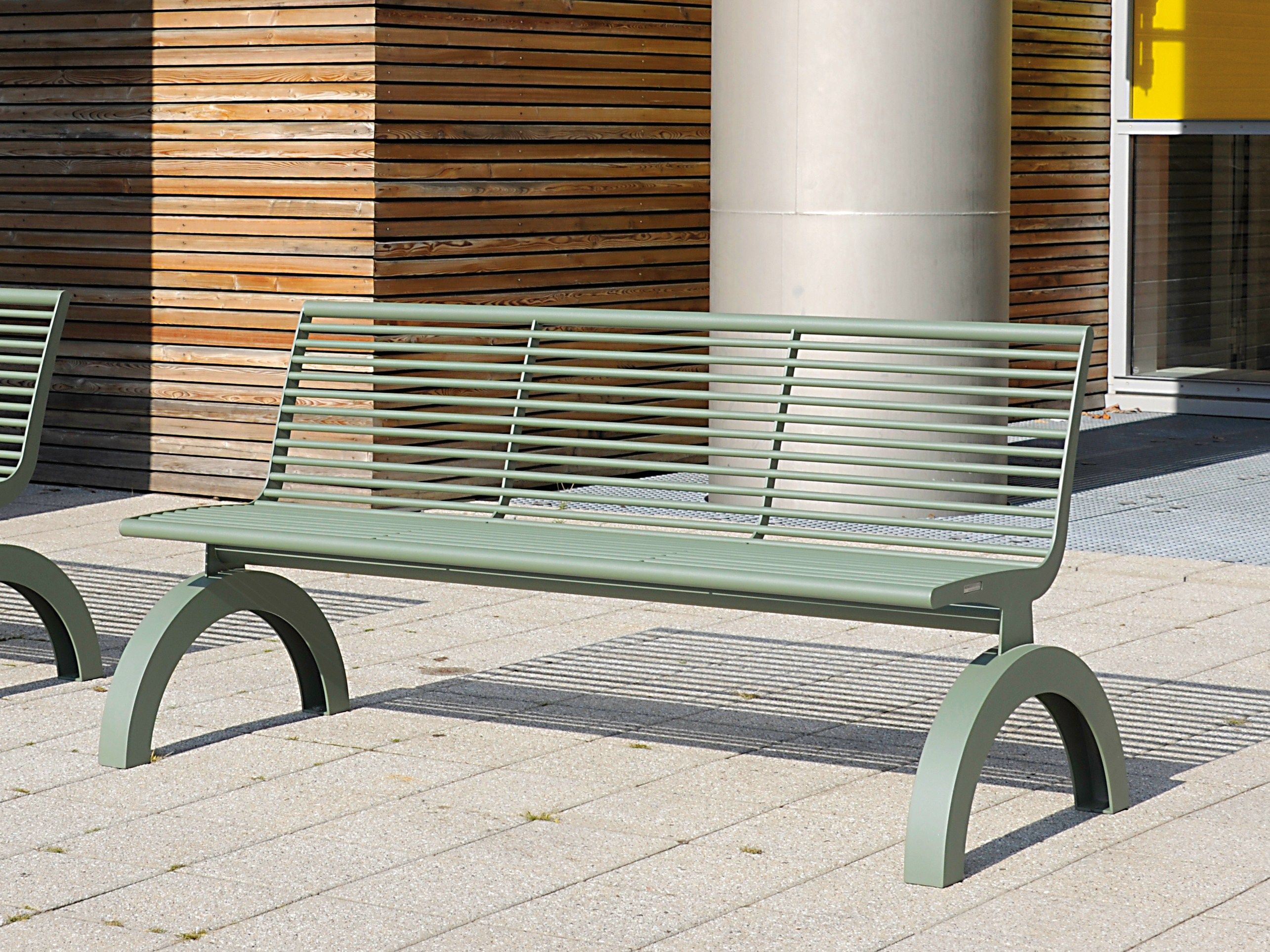 Скамья из нержавеющей стали со спинкой BENKERT BANKE Siardo ARCH-00077618 - Вид №1