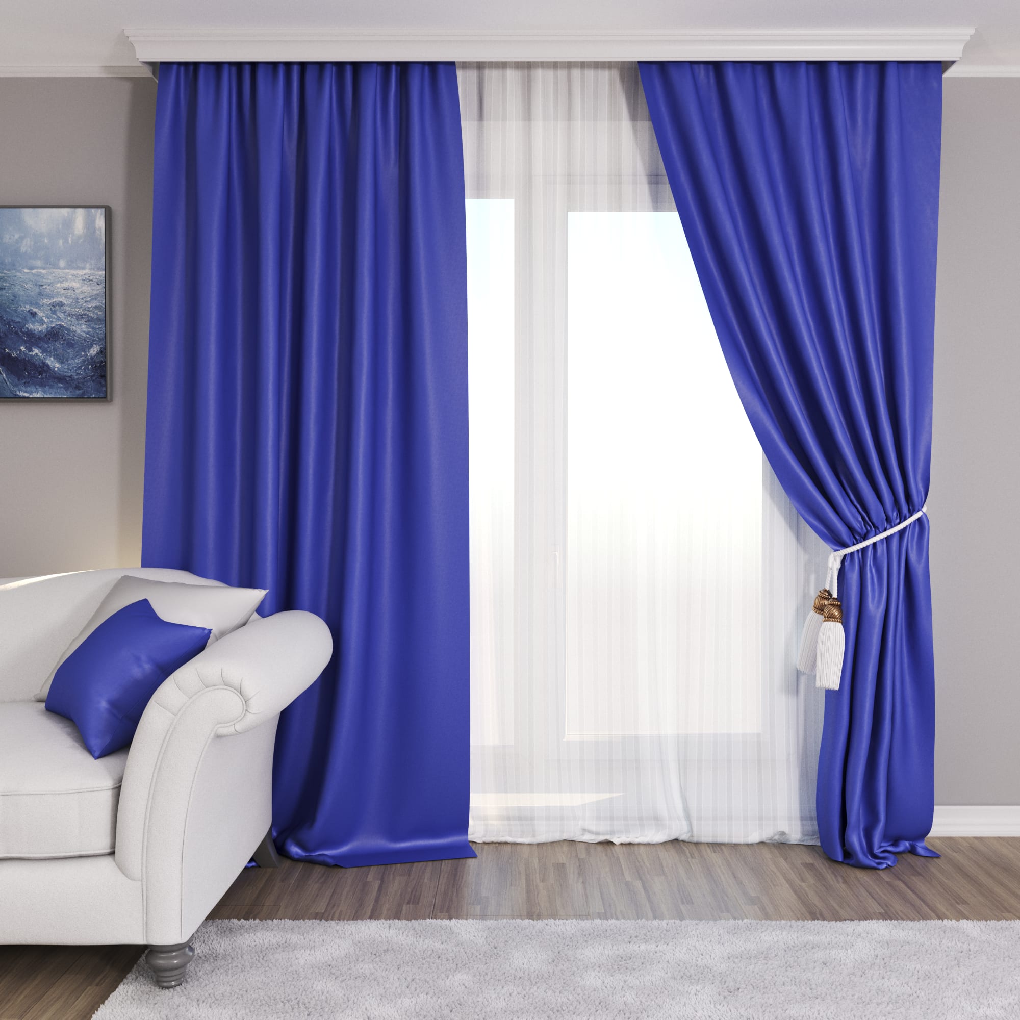 85227616 Штора на ленте Saten 200x260 см Santreyd 