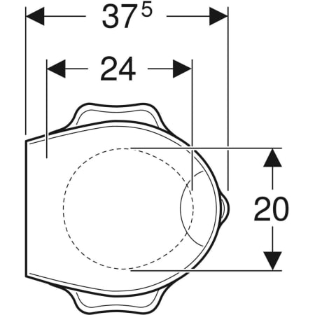 573362000 Сиденье для унитаза детское Geberit Bambini, с опорой, дизайн в виде черепахи Geberit  - Вид №2