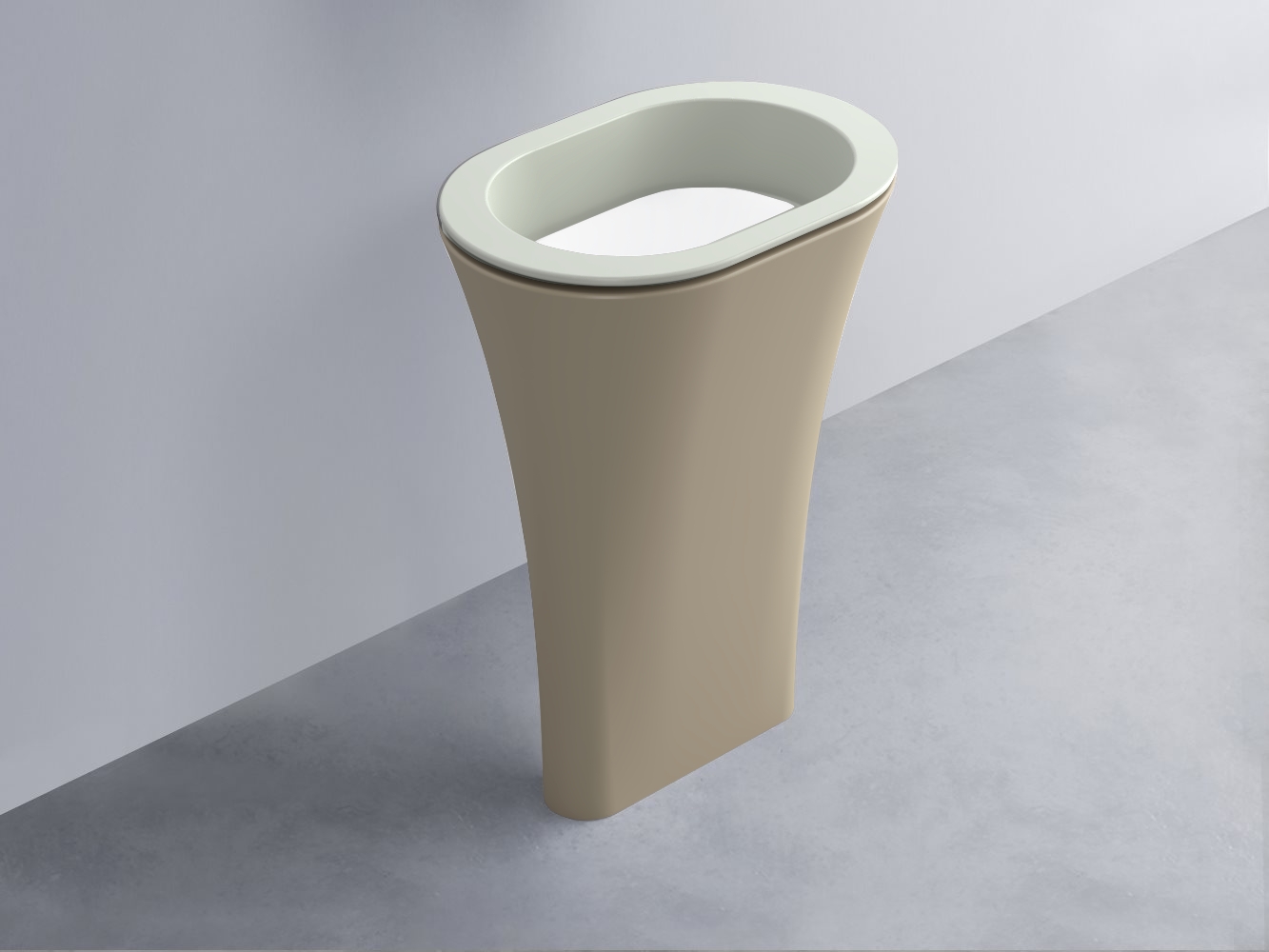 AMLA65-PM+AMPILO-BL+AMCOLO-AV Раковина Amedeo Ovale отдельностоящая cielo Enjoy + Amedeo Ceramica Cielo