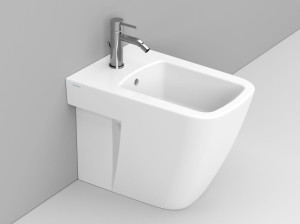 Керамическое напольное биде с переливом