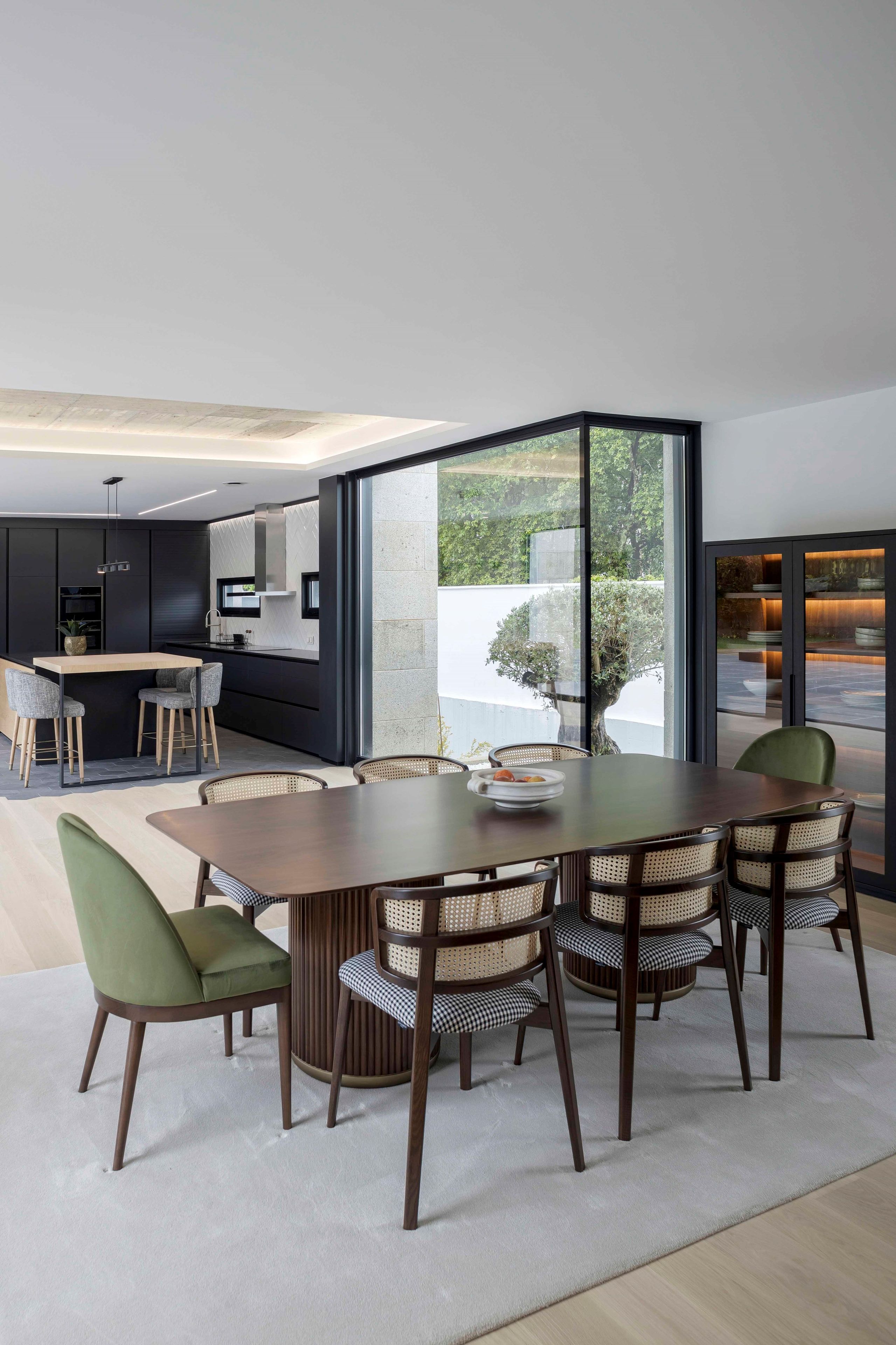 Прямоугольный обеденный стол из латуни и дерева Stylish Club His &amp ARCH-00014525 - Вид №5