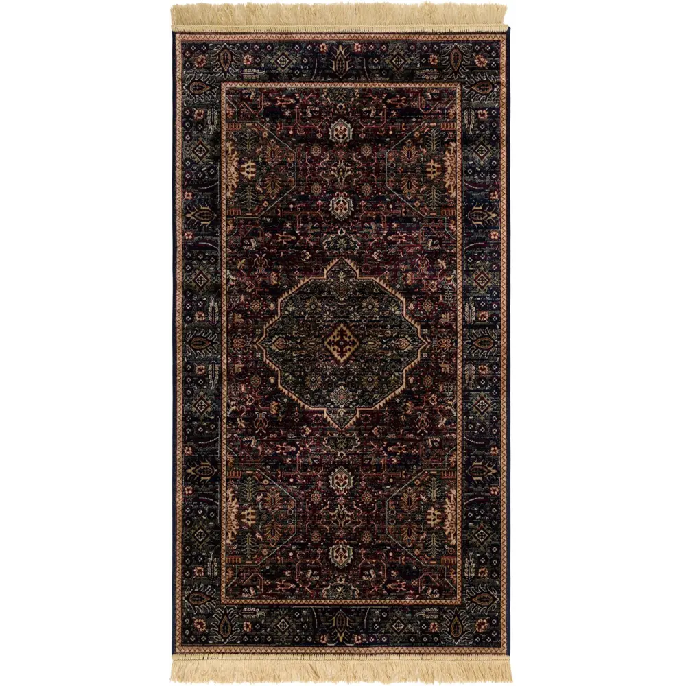 Ковер вискоза Isphahan 84332 Navy 80x150 см цвет синий 83271523 STLM-2148754 Santreyd  - Вид №1