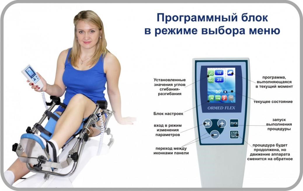 Тренажер Flex 01 для реабилитации коленного и тазобедренного суставов Santreyd MED-75 - Вид №4