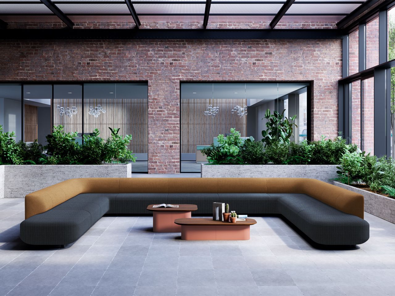 Модульный угловой диван из ткани FREZZA Afina ARCH-00087070 - Вид №7