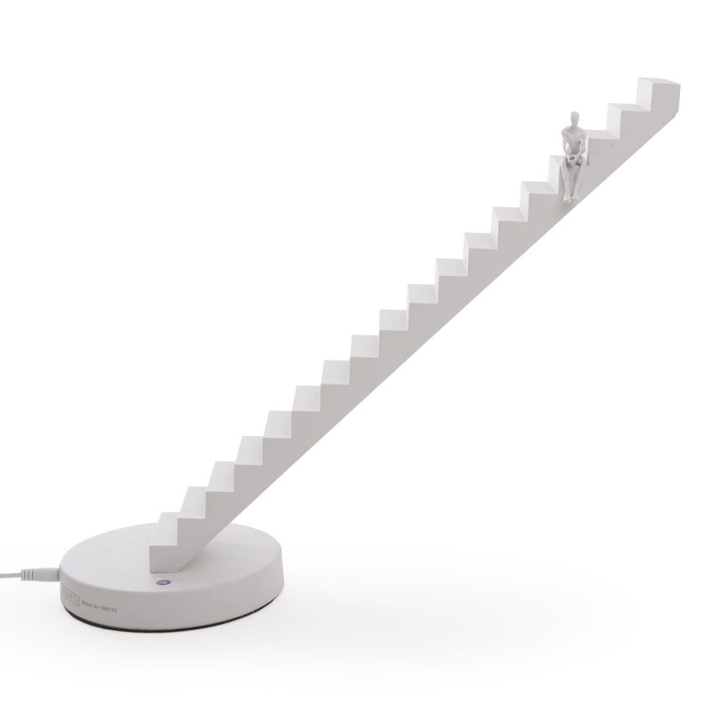 Настольная лампа белая с диммером 37х42 см Verso antracite 01490 WHI SELETTI НЕОБЫЧНЫЕ 00-3882464 Бежевый;белый  - Вид №2