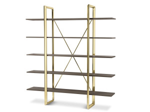 Отдельно стоящий деревянный книжный шкаф