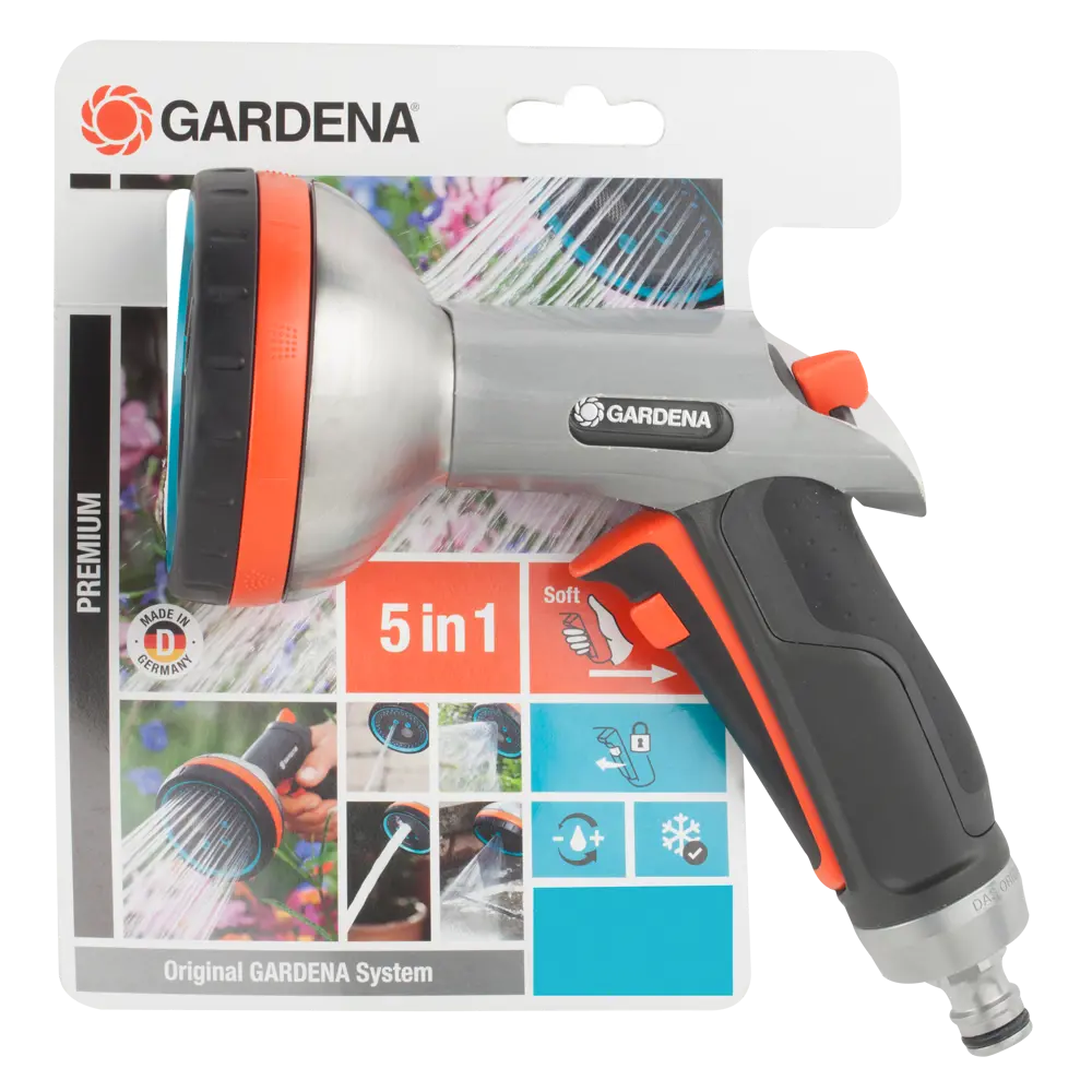 Пистолет-распылитель для полива Gardena Premium 5 режимов 19557580 STLM-2016327  - Вид №10
