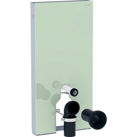 131.001.SJ.6 Сантехнический модуль Geberit Monolith для напольного унитаза, 101 см, передняя обшивка из стекла Geberit  - Вид №7