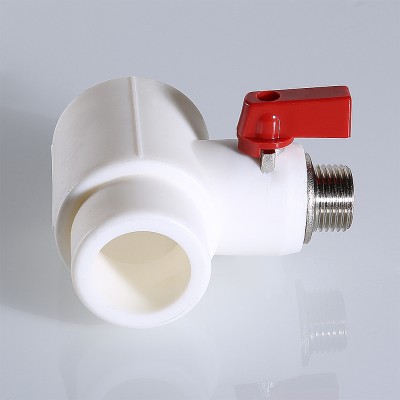 VTp.781.0.04004 Фитинг полипропиленовый – тройник коллекторный полипропиленовый с шаровым краном Valtec 40 мм х 1/2"  - Вид №8