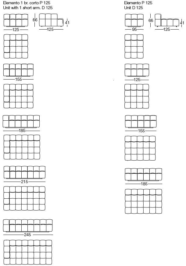 arflex Модульный тканевый диван Strips sun-id-1390380 - Вид №15