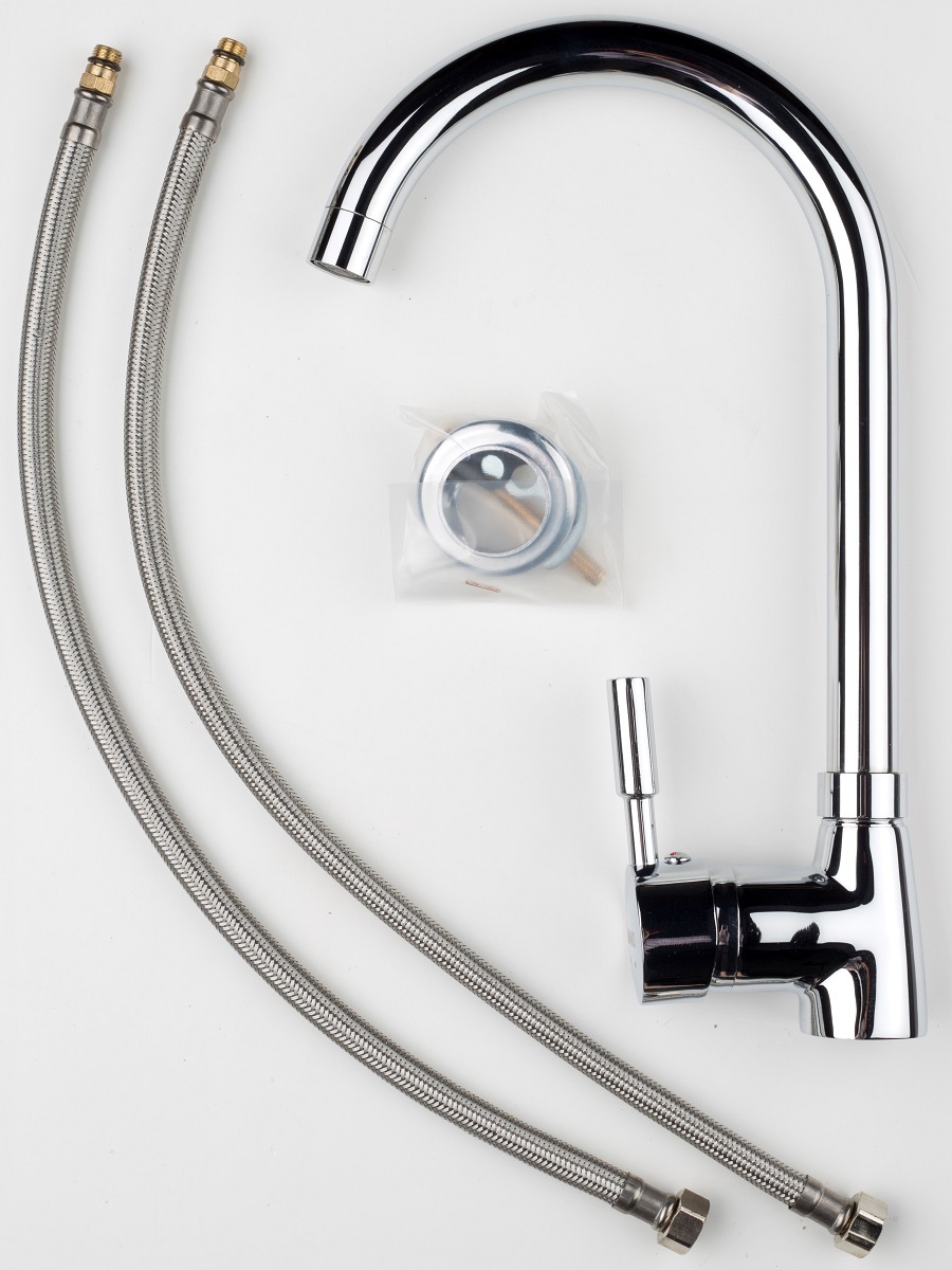 Смеситель для кухни Navako Cascade Plus хром NAVAKO 14004 - Вид №3