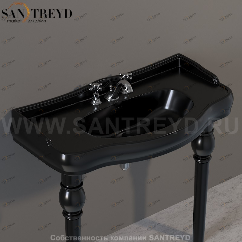 105004 Напольная раковина стоящая прямоугольная Kerasan RETRO