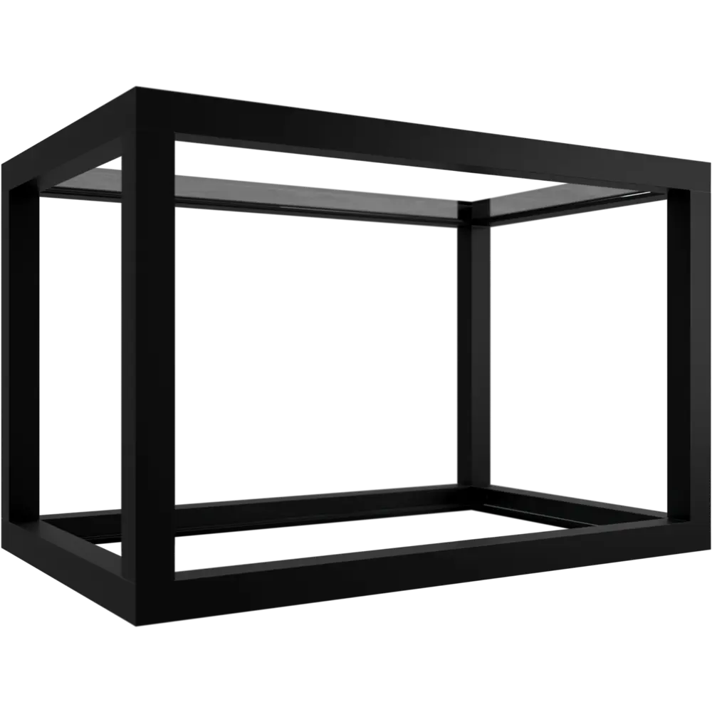 Полка-каркас для кухни 25.6x35x40 см алюминий/стекло 82441024 STLM-2067597 DELINIA 