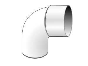 Изгиб 87°30' ПВХ