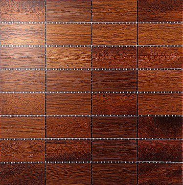 Мозаика и 3D панели из дерева Da Vinci Мозаика 8x4 015 Мербау Селект (Гладкая) 288х288 мм 1301100015 - Вид №1