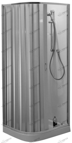 Ponte Giulio Прямоугольный душевой бокс из пвх Standard C53fis01-02-03