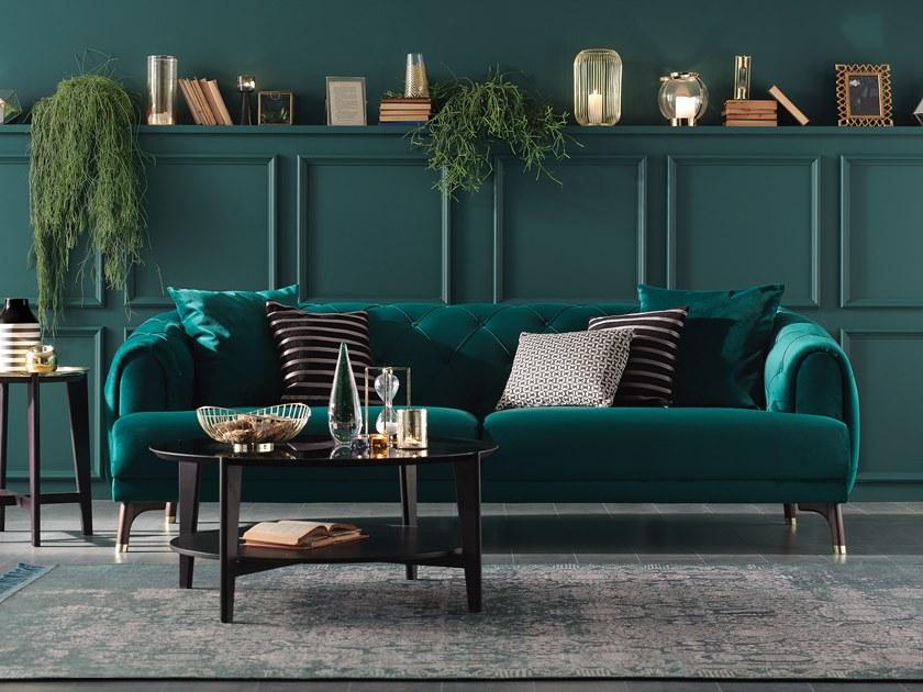 Enza Home Тафтинговый 3-местный диван из ткани Navona sun-id-1516562 - Вид №15