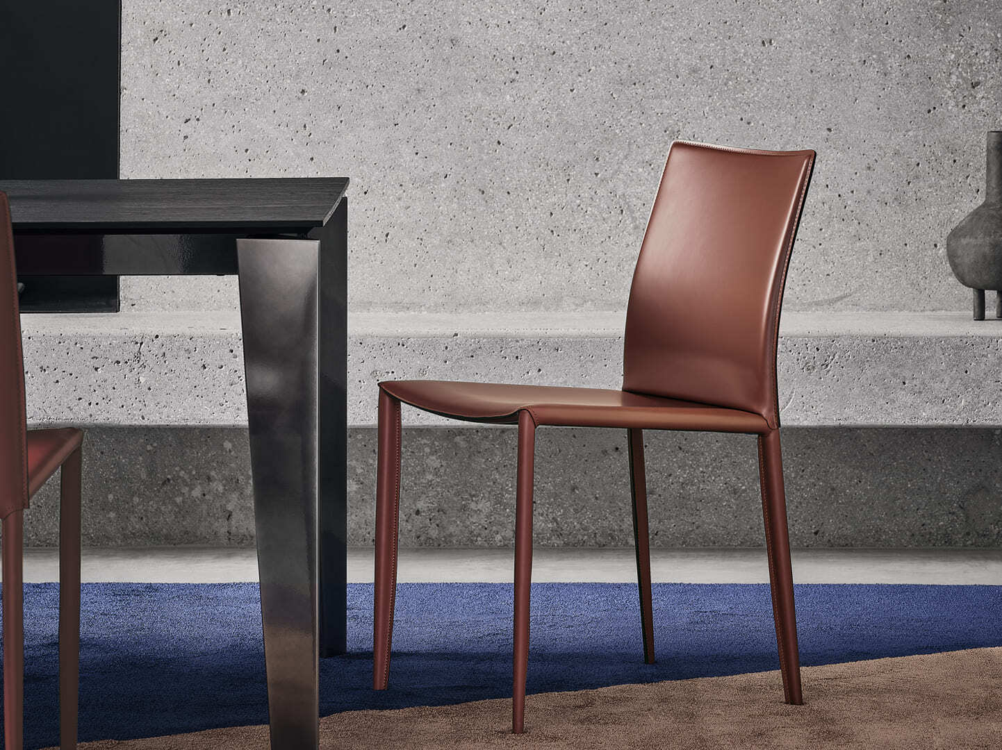 Обеденный стол из стали и хрусталя Bontempi Casa CRUZ ARCH-00075618 - Вид №7